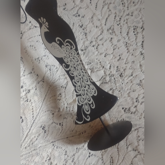 15" Mirror with Peacock Jewelry Stand - Picture 7 of 7